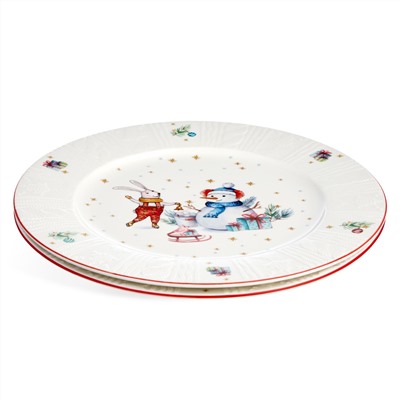 НАБОР ТАРЕЛОК ОБЕДЕННЫХ LEFARD "WINTER STORY" 2 ШТ. 26,5 СМ (КОР=12НАБ.)