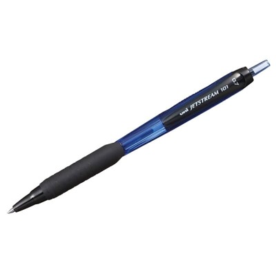 Ручка шариковая автоматическая Uni "Jetstream SXN-101-07" синяя, 0,7мм, грип