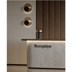 Лампа настольная Stone, Ø27х35 см, черная/золотистая