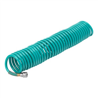 Шланг спиральный воздушный 8 х 12 мм, 18 бар, с быстросъемными соединениями, 10м Stels