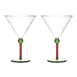 Набор креманок Orb, 260 мл, зеленый/красный, 2 шт