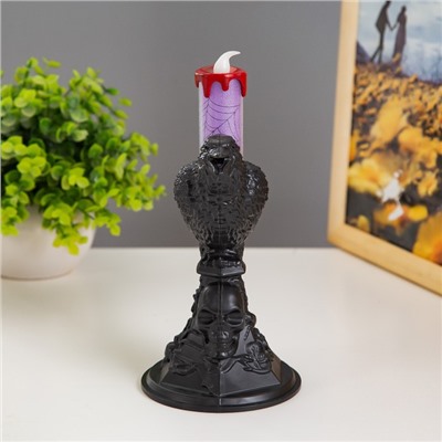 Фигурка светящаяся RISALUX «Птица», LED-ночник, RGB, 3×AG10, 9.2×13×20 см