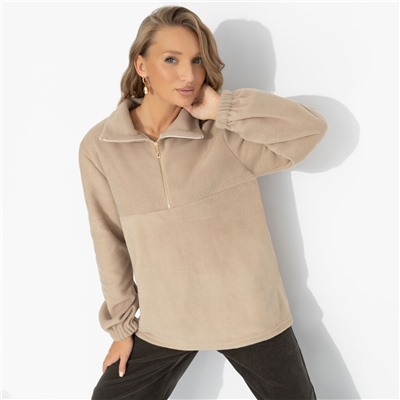 Свитшот флисовый, Игра на опережение (бежевый)