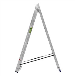 Лестница, 3 х 8 ступеней, алюминиевая, трехсекционная, Сибртех