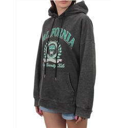 9228 DK. GRAY Худи женское (90% хлопок, 10% полиэстер)