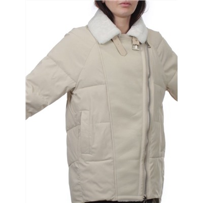 S24-263 BEIGE Куртка демисезонная женская (100 гр. холлофайбер)