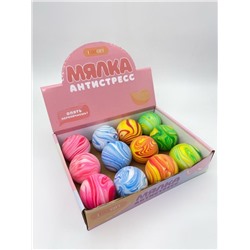 Мялка - антистресс «Paint ball», шоу-бокс 12 шт.