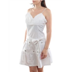 XA-68022 WHITE Сарафан женский (97% хлопок, 3% эластан)