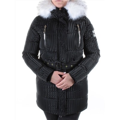 2037 BLACK Куртка зимняя облегченная женская Yixiangyuan