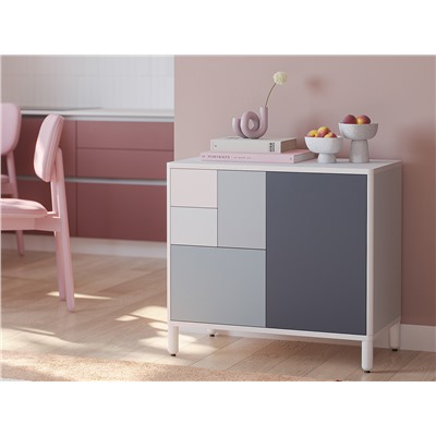 Стул Saga, рогожка, розовый