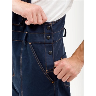 Мужской полукомбинезон летний ПК-3 саржа / 1.4.2.3 Синий