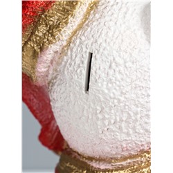 Копилка для денег «Медведь, Новый Год». гипс, 28×19.5×16 см