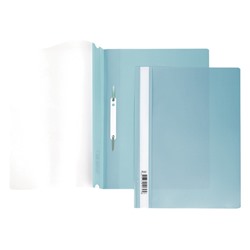 Скоросшиватель А4 пластик Hatber 140/180мкм Бирюза AS4_00120/10/Россия