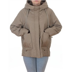 9661 DK. BEIGE Куртка демисезонная женская (100 гр. холлофайбер)
