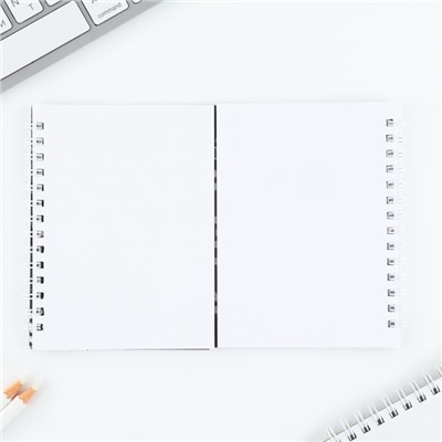 Подарочный набор, двойной блокнот на гребне с заданиями 15×12 см, 30 л. и ручка «23 февраля: Я тебя защитю»