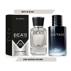 Beas M202 Christian Dior Sauvage Men edp 25 ml, Парфюм мужской Beas M202 создан по мотивам аромата Christian Dior Sauvage