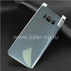 Гибкое стекло для  Samsung Galaxy  S8 Plus на заднюю панель (без упаковки) серебро