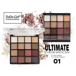 Тени DO DO GIRL Eyeshadow перламутр+матовые 16 цветов ТОН 01 Арт 3048