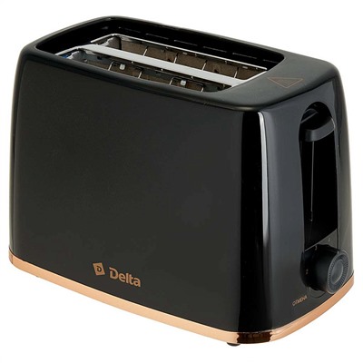 Тостер 650 Вт DELTA DL-6901 черный