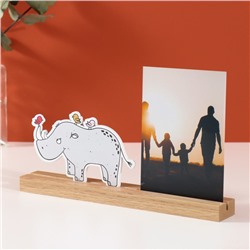 Фоторамка для фото 10×15 см «Носорог с птичками», 4×27.3×14 см