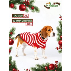Свитер для собак «Санта», размер XL (ДС 40, ОШ 33, ОГ 50 см)