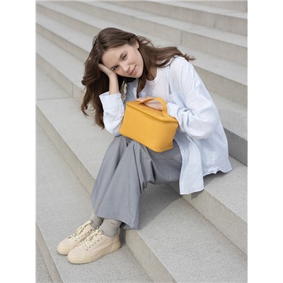 Термосумка для ланч-бокса/косметики/лекарств Smart Picnic, S, горчичная