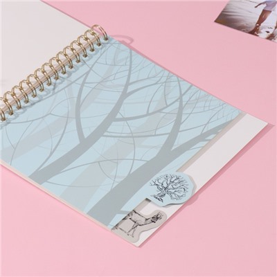 Фотоальбом на спирали 20 листов «Контур. Природа», объёмный элемент и 4 вкладки, 24×24 см