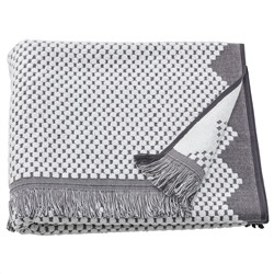 FJÄLLSTARR, Badetuch, weiß/grau,, 70x140 cm