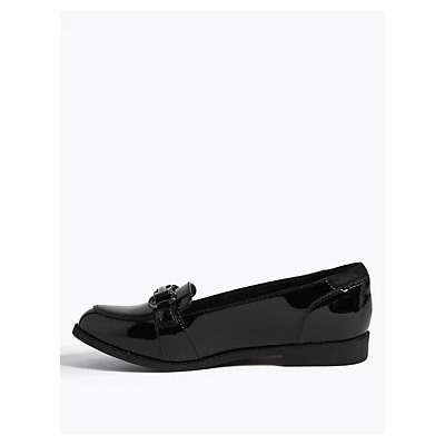 Kids Patent Leather Slip On Loafers (13 Small - 7 Large)