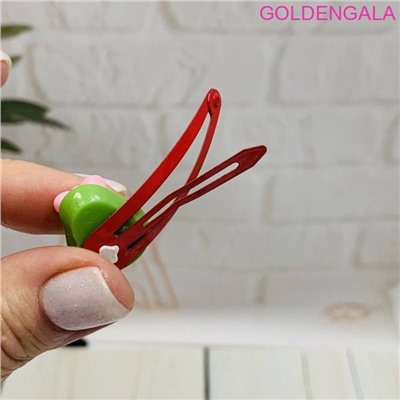 Набор детских зажимов АВОКАДО для волос "Тик-так" 3 шт микс ТК5