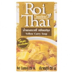 Готовый тайский суп Желтый карри на кокосовом молоке Roi Thai 250 мл