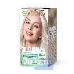 Крем-краска STUDIO HOLOGRAPHY для волос Professional (9.19) Сияющий платиновый блонд, 50/50/25/15мл