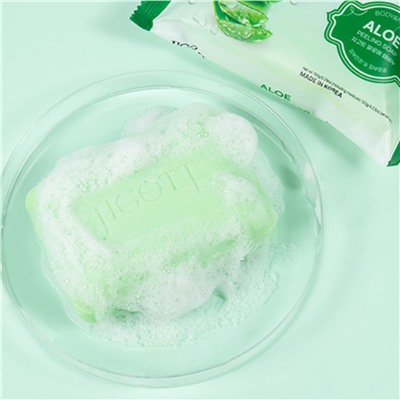 Jigott Мыло-скраб для лица и тела с экстрактом алоэ / Aloe Scrub Soap, 150 г