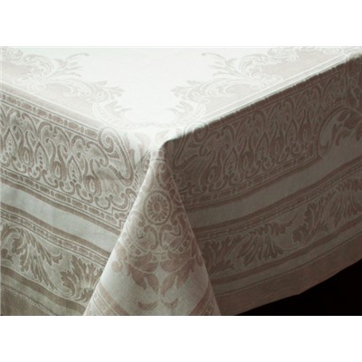 01с58 ЯК   Скатерть  170*350  "Акантус"  цв.бежевый
