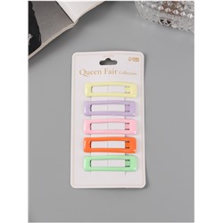 Невидимки для волос «Милен», набор 5 шт., нежность, 5 см, МИКС