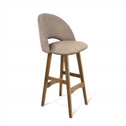 Стул барный SHT-ST34-1/S65
                        латте / дуб коричневый брашированный