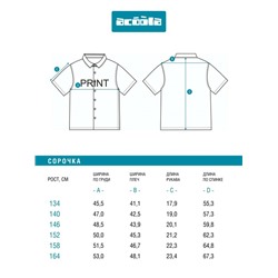 Сорочка верхняя детская для мальчиков Rasselo