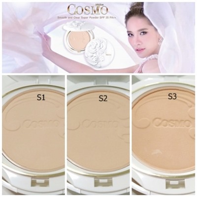 Нежная выравнивающая пудра Mistine Cosmo SPF 25 PA++ 2 оттенка