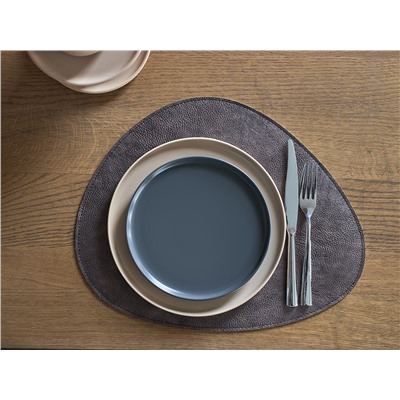 Набор из 2-х двухсторонних сервировочных салфеток Drop, 33х41 см, шоколадный/бежевый