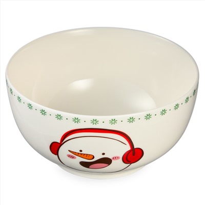 НАБОР ПОСУДЫ LEFARD "СНЕГОВИК" 2 ПР. (КРУЖКА 360МЛ, САЛАТНИК 500МЛ)