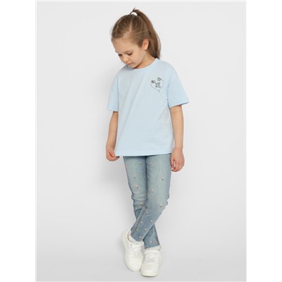 Футболка для девочки Cherubino CSKG 63650-43 Голубой