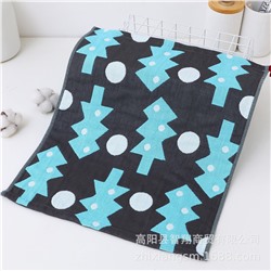 Zhiyang towel, four-layer cotton jacquard gauze Tasong red cat square towel, soft absorbent kitchen towel factory price wholesale