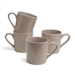 НАБОР КРУЖЕК BRONCO "GRASSES" 4 ШТ. 400 МЛ