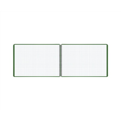 Блокнот А4 80л. на гребне BG "Base", пластиковая обложка, зеленый