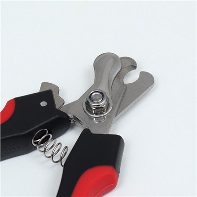 Когтерез боковой малый с нескользящими ручками, 12×4×1 см, эконом, микс цветов