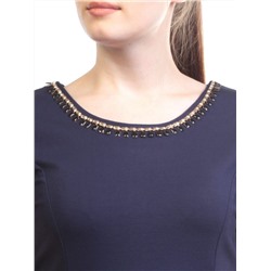 1603 DK. BLUE Платье женское (90% хлопок, 10% полиэстер)