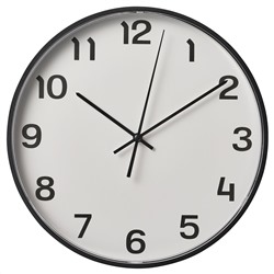 PLUTTIS, Wanduhr, schwarz,, 28 cm