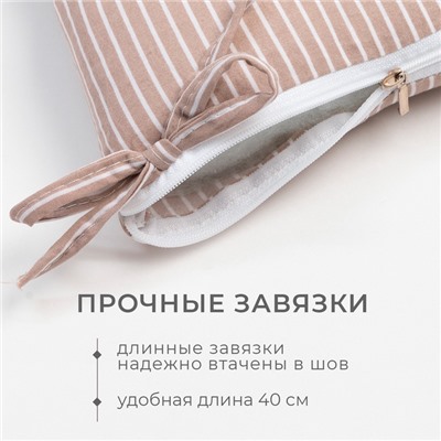 Сидушка на стул Этель "Полоса" 40х40 см, 100% полиэстер