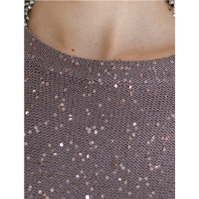 Джемпер из хлопковой пряжи с пайетками