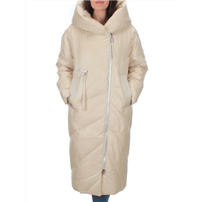 22-185 LT. BEIGE Пальто зимнее женское (200 гр. холлофайбер)
